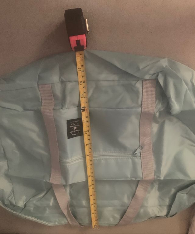 Bolsa de viaje color azul cyan