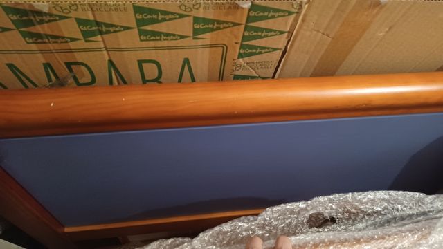 Regalo Cabecero cama de 90 color Azul.  A recoger