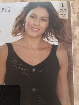 Camiseta top calada talla L