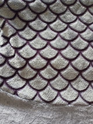 Manta sirena color gris 2 unidades