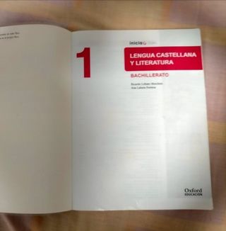 Libro Lengua y Literatura 1° Bachillerato