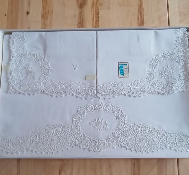Lenzuola matrimoniali vintage nuove
