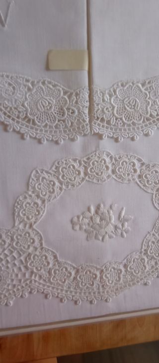 Lenzuola matrimoniali vintage nuove