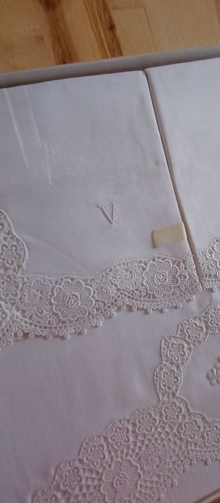 Lenzuola matrimoniali vintage nuove