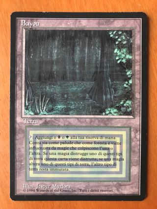 BAYOU ITALIANO BORDO NERO MTG MAGIC Dual land FBB