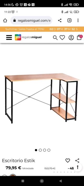 pack escritorio esquinero y burro perchero