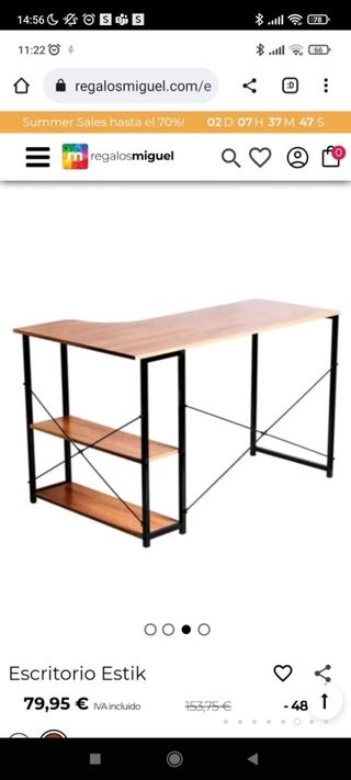 pack escritorio esquinero y burro perchero