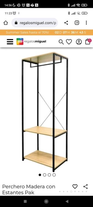 pack escritorio esquinero y burro perchero