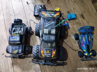 Pack de 3 Coches Radiocontrol con batería y mandos