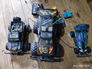 Pack de 3 Coches Radiocontrol con batería y mandos