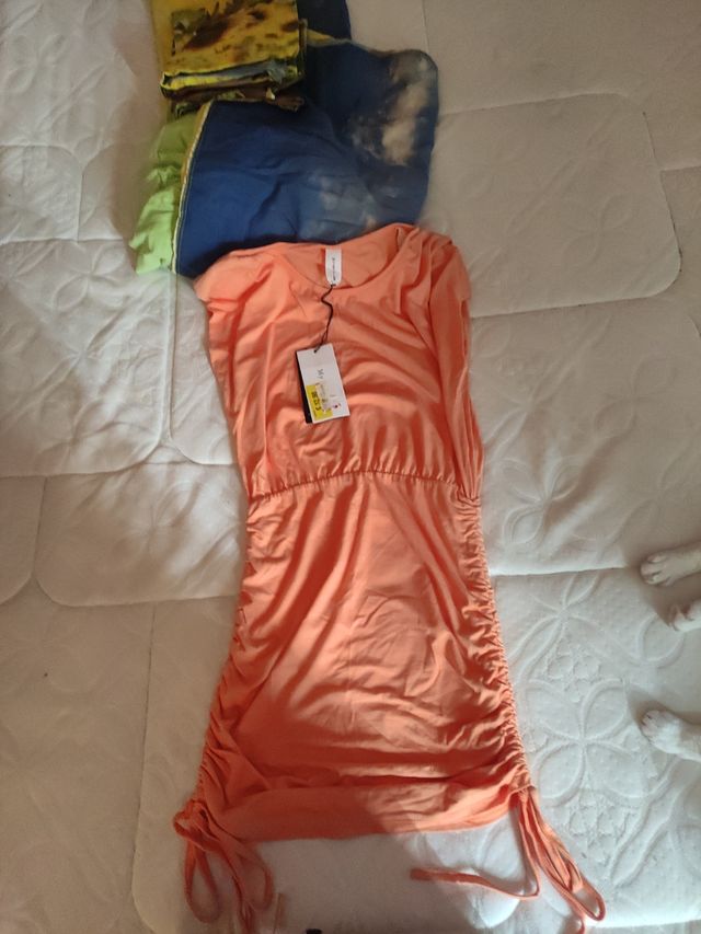 Abito donna estivo nuovo arancione