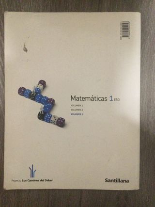 Libros Matemáticas 1 ESO Volúmenes 1, 2 y 3