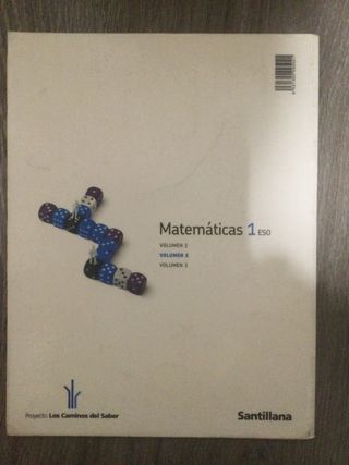 Libros Matemáticas 1 ESO Volúmenes 1, 2 y 3