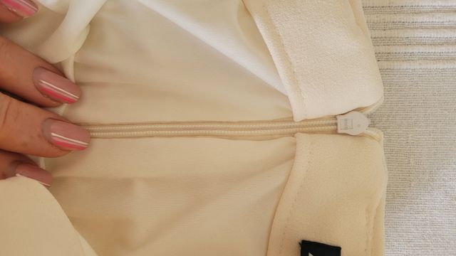 Top blanco roto Zara Talla XS