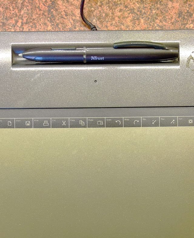 tableta gráfica de edición con Bolígrafo