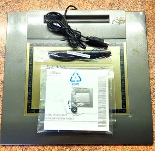 tableta gráfica de edición con Bolígrafo