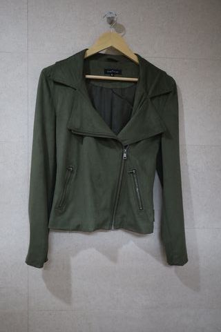 Cazadora biker de antelina
