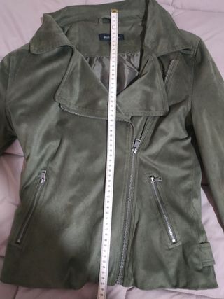 Cazadora biker de antelina