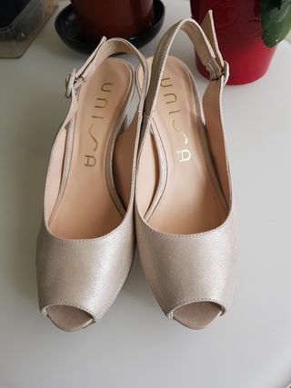 Sandalias zapato tacón lujo fiesta Unisa