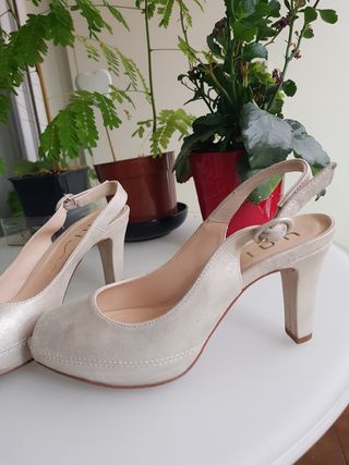 Sandalias zapato tacón lujo fiesta Unisa