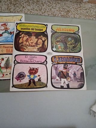 Discos de cuentos infantiles antiguos