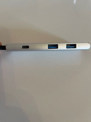 Puerto Hub USB -C 4 en 1 Plata