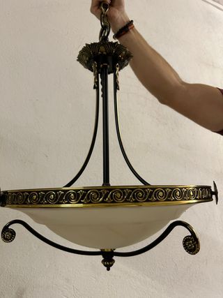 Lámpara y plafón de Alabastro