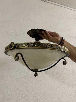 Lámpara y plafón de Alabastro