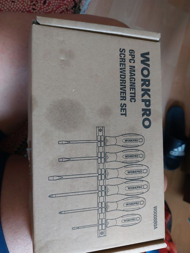 juego de seis destornilladores magnéticosworkpro. 