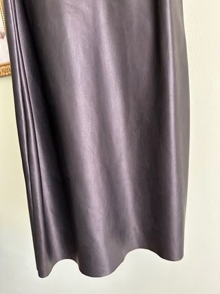 Vestido piel Zara