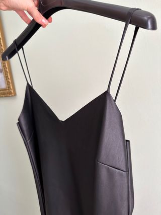 Vestido piel Zara