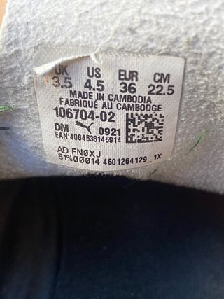 Zapatilla de tacos Puma fútbol 7