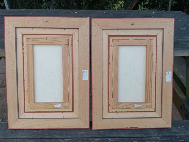 PAREJA CUADROS OLEO LIENZO FIRMADOS C. CANDELA.