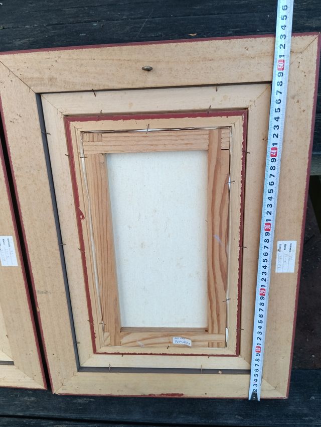 PAREJA CUADROS OLEO LIENZO FIRMADOS C. CANDELA.