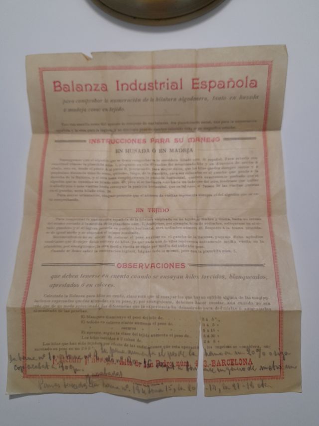 Bilancia industriale per pesare cotone