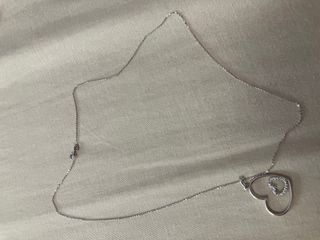 Collar de oro 9 quilates,oro blanco y amarillo