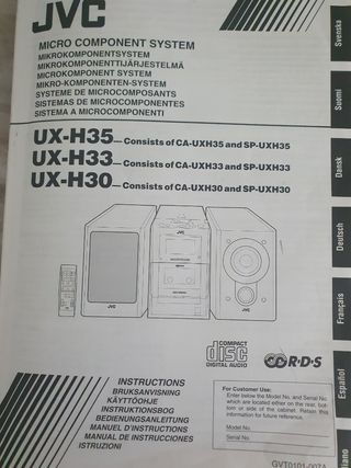 Equipo de música compacto