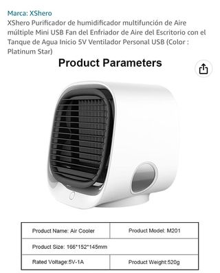 Air coler ventilador portatil