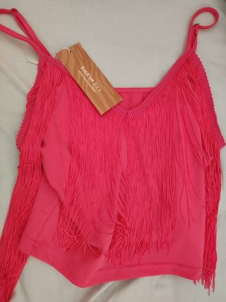top flecos fucsia