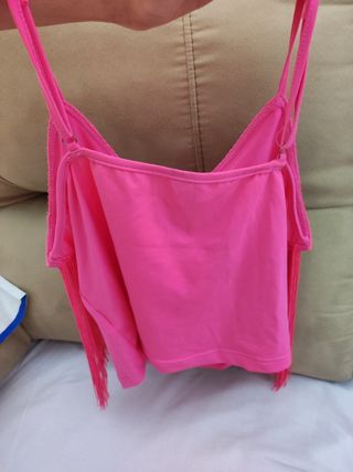 top flecos fucsia