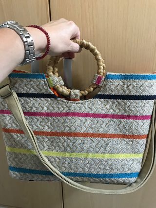 bolso tipo rafia  verano, K-Bass