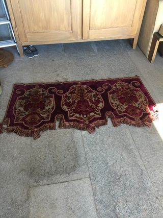 Cortina brocada de terciopelo