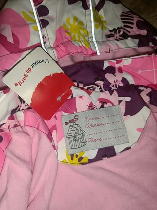 2 Chaquetas impermeables para gemelas con forro