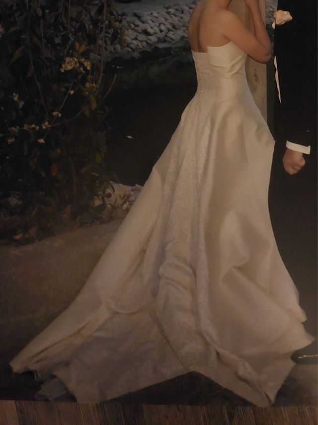 Vestido de novia blanco roto  talla S