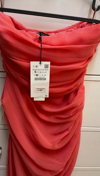 vestido talla XS zara gasa tul 