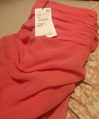 vestido talla XS zara gasa tul 