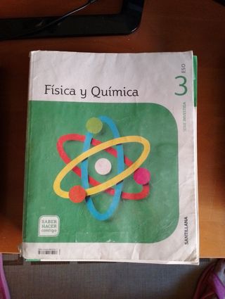 libro de física y química tercero de la ESO Santil