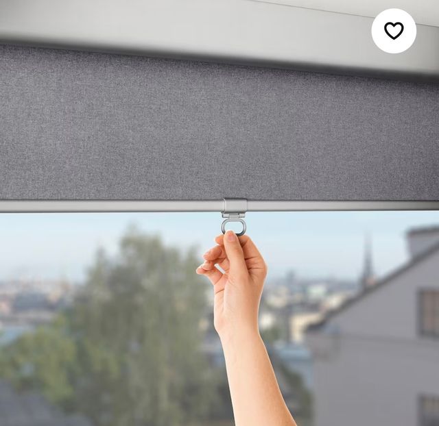 Estor opaco, gris claro IKEA como nuevo