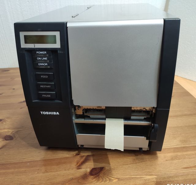 Stampante termica, etichette adesive, TOSHIBA.