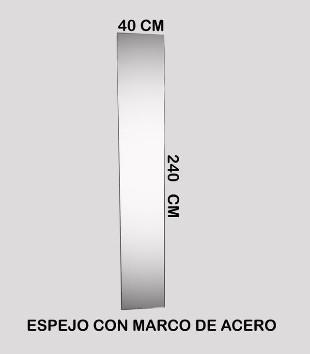 SPECCHIO GRANDE, ALTEZZA SPECCHIO 240 X 40 CM
